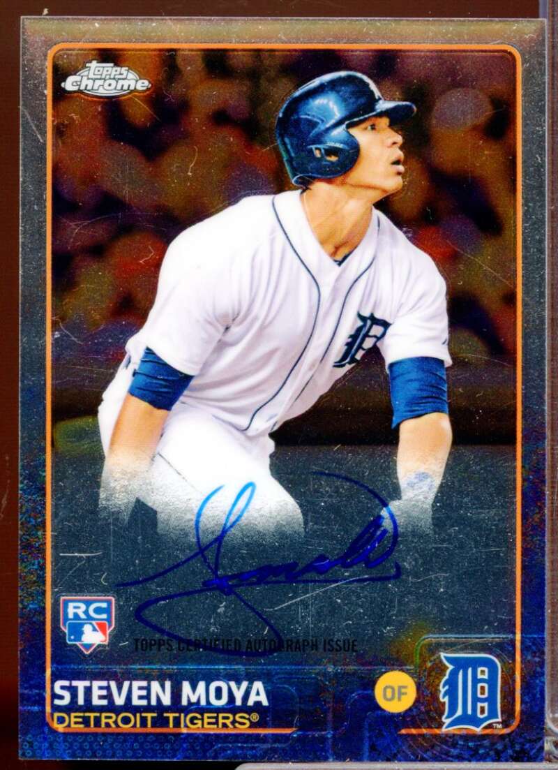 Steven Moya Card 2015 Topps Chrome Rookie Autographs #ARSM  Image 1