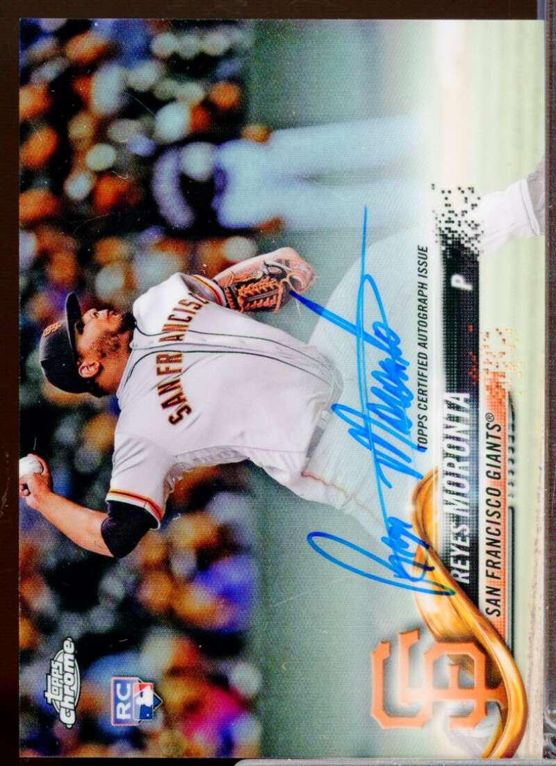 Reyes Moronta Card 2018 Topps Chrome Rookie Autographs Refractors #RARMO  Image 1