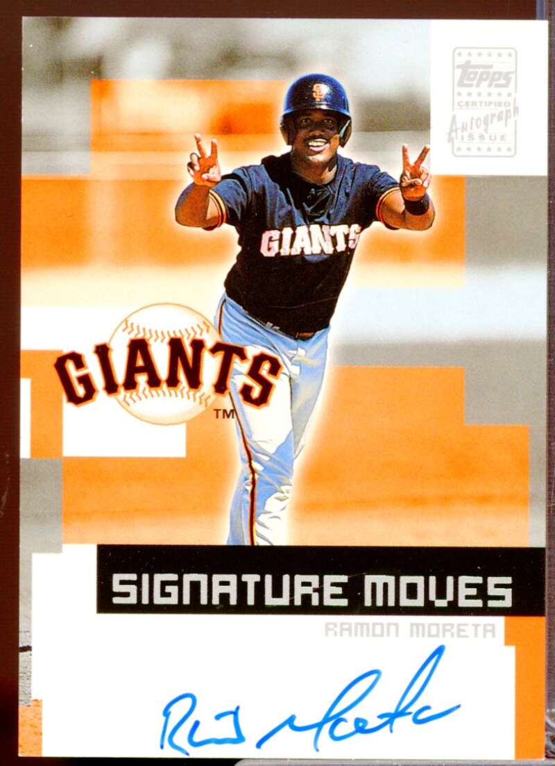 Ramon Moreta Card 2002 Topps Traded Signature Moves Autograph #RM  Image 1