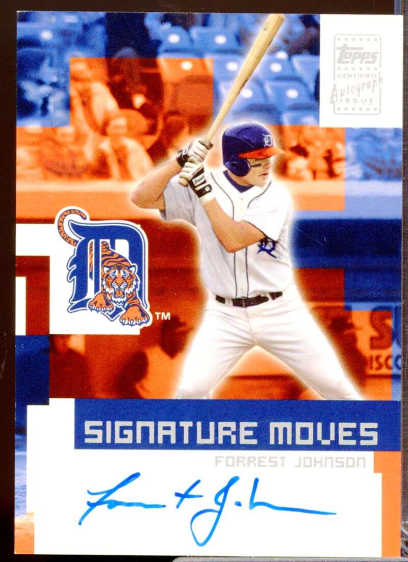 Forrest Johnson Card 2002 Topps Traded Signature Moves Autograph #FJ  Image 1