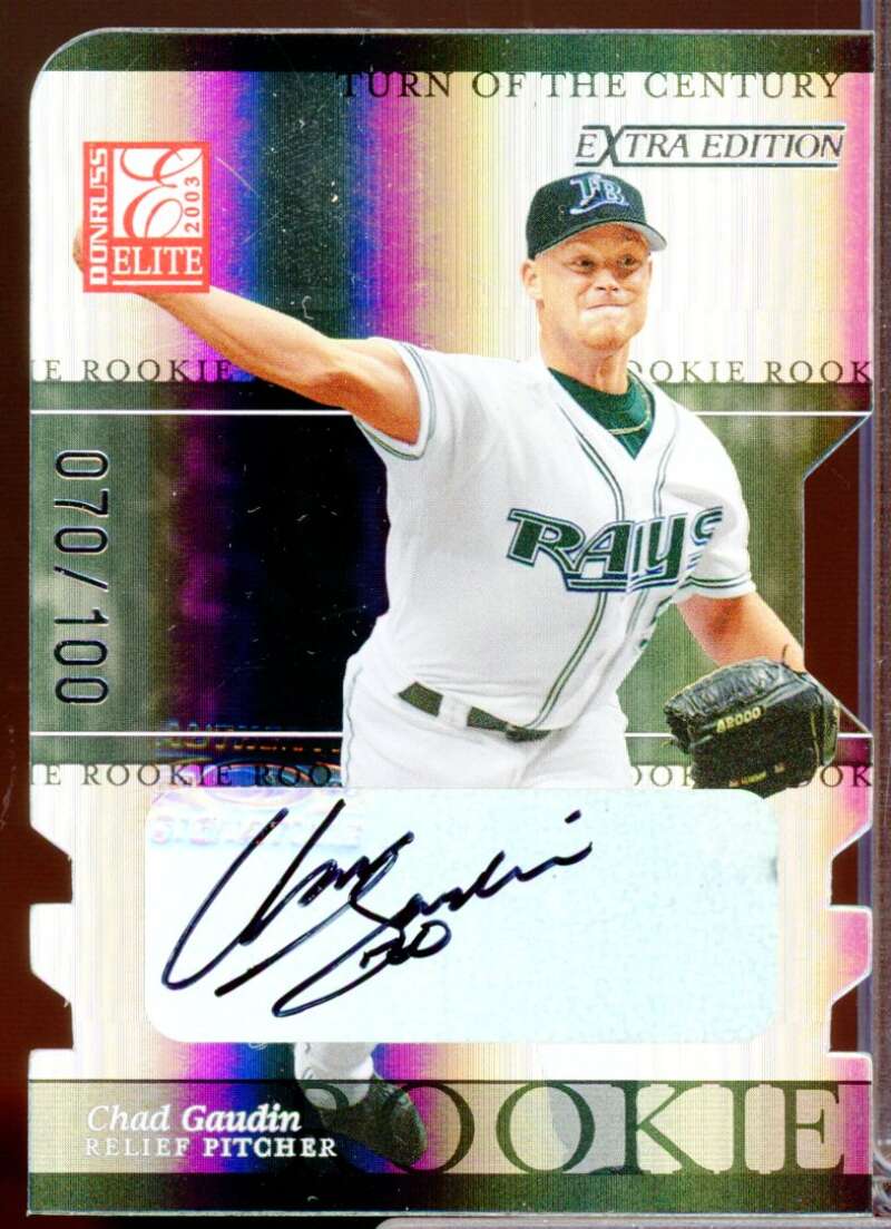 Chad Gaudin 2003 Donruss Elite Extra Turn of the Century Rookie Autographs #31  Image 1