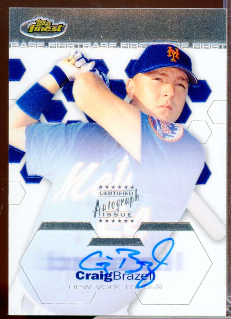 Craig Brazell RC Card 2003 Finest Rookie Autograph #105  Image 1