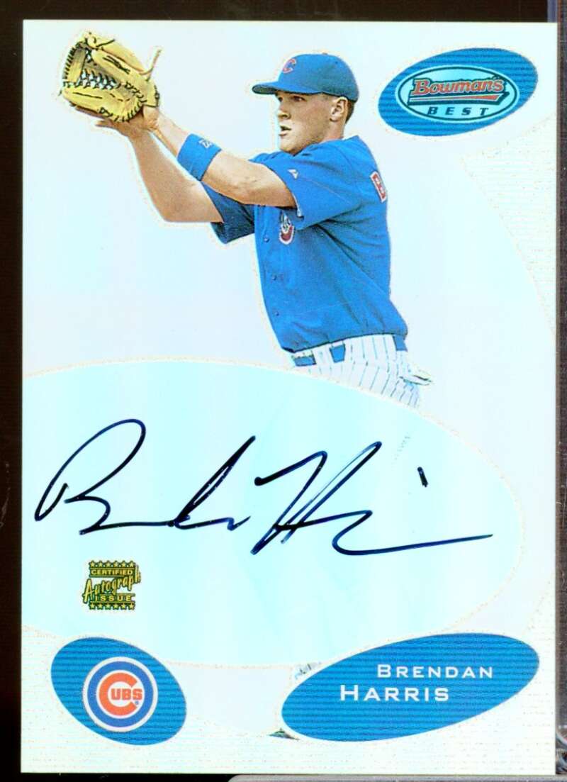 Brendan Harris RC Card 2003 Bowman's Best First Year Rookie Autograph #BH  Image 1