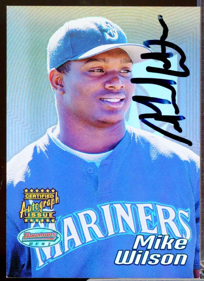 Mike Wilson RC Card 2002 Bowman's Best Rookie Autograph #119  Image 1