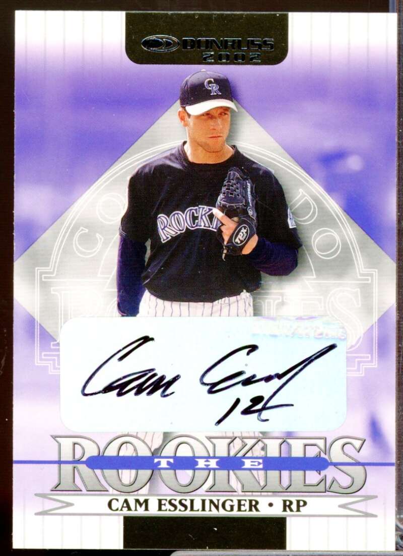 Cam Esslinger /100 Card 2002 Donruss The Rookies Autographs #64  Image 1