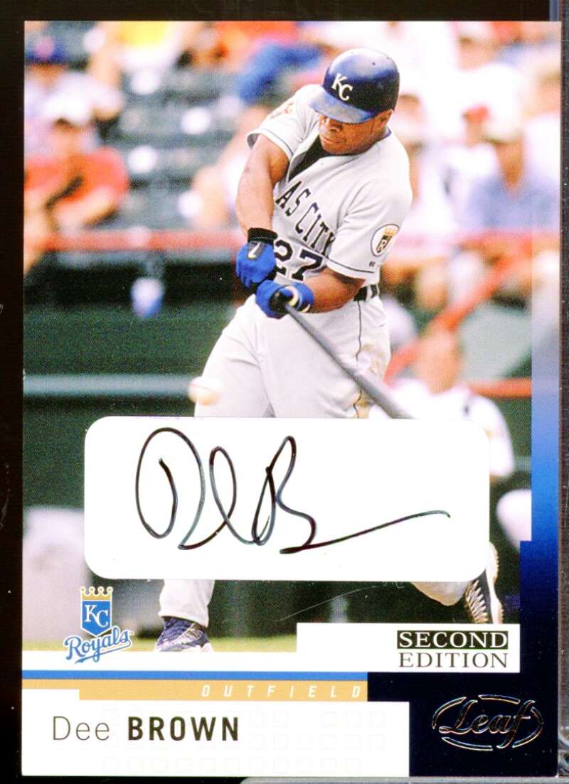 Dee Brown Card 2004 Leaf Autographs Second Edition #41  Image 1