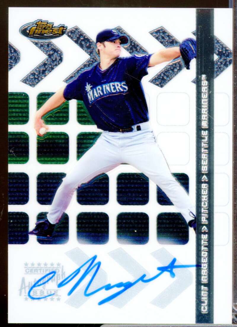Clint Nageotte RC Card 2002 Finest Firest Year Rookie Autograph #104  Image 1