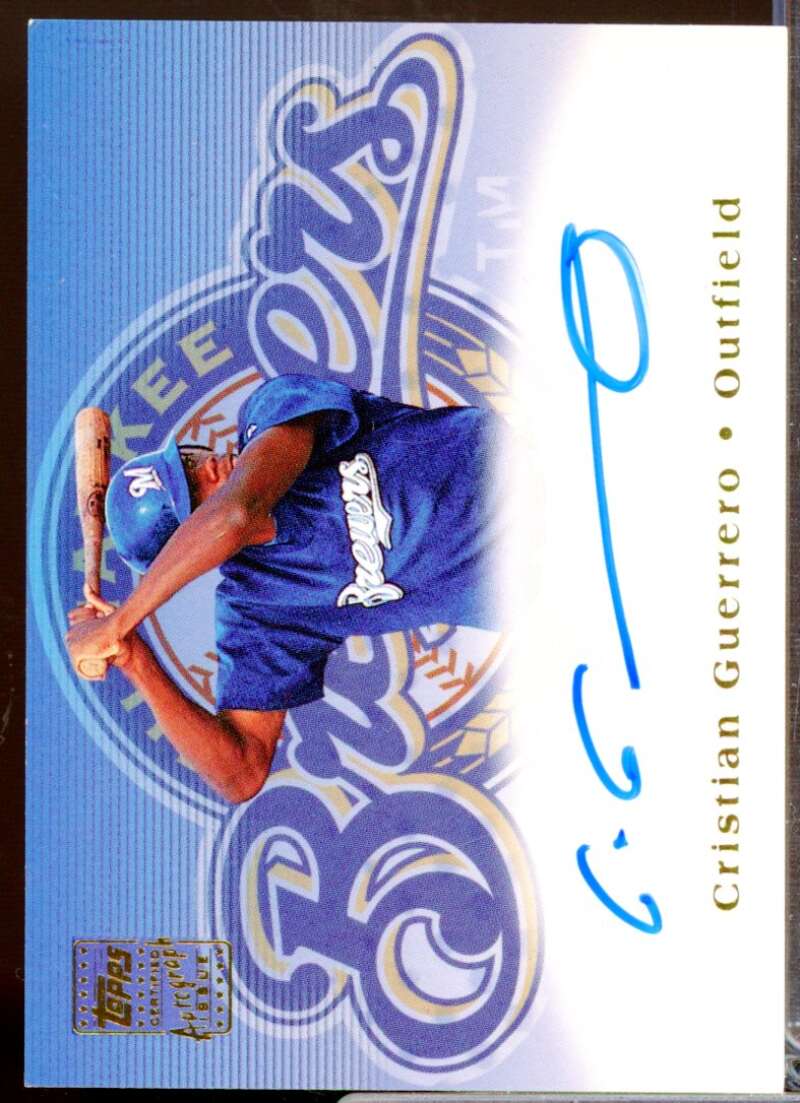Cristian Guerrero Card 2002 Topps Autographs #TA15  Image 1