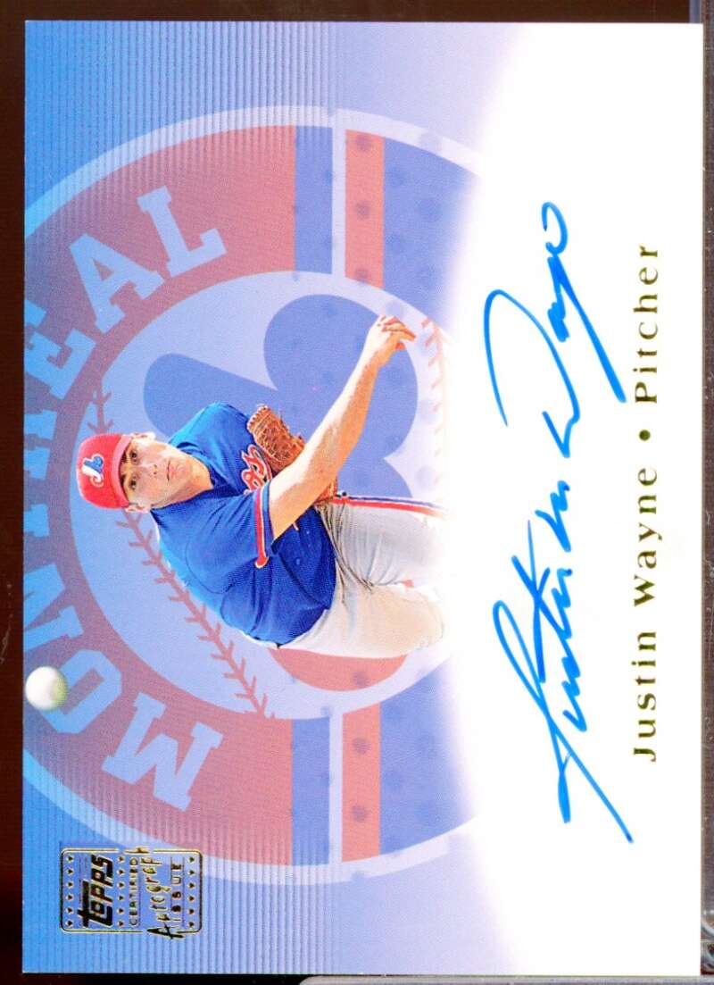 Justin Wayne Card 2002 Topps Autographs #TAJW  Image 1