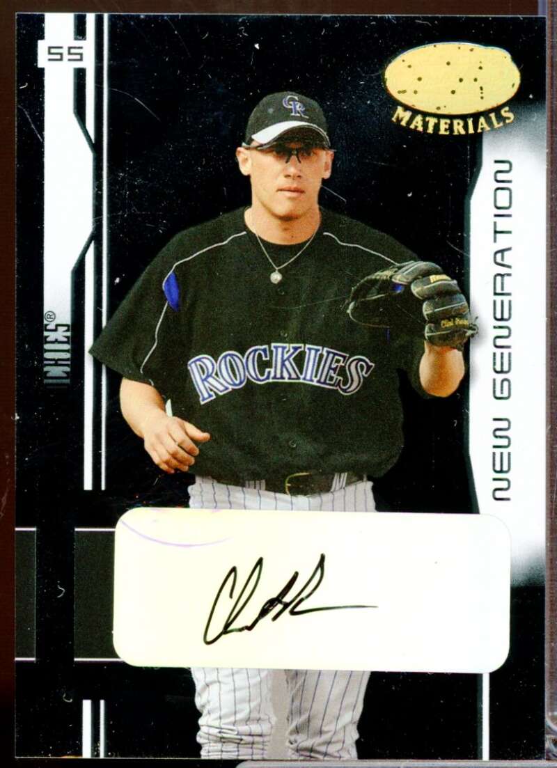 Clint Barmes 2003 Leaf Certified Materials New Generation Rookie Autograph #239  Image 1