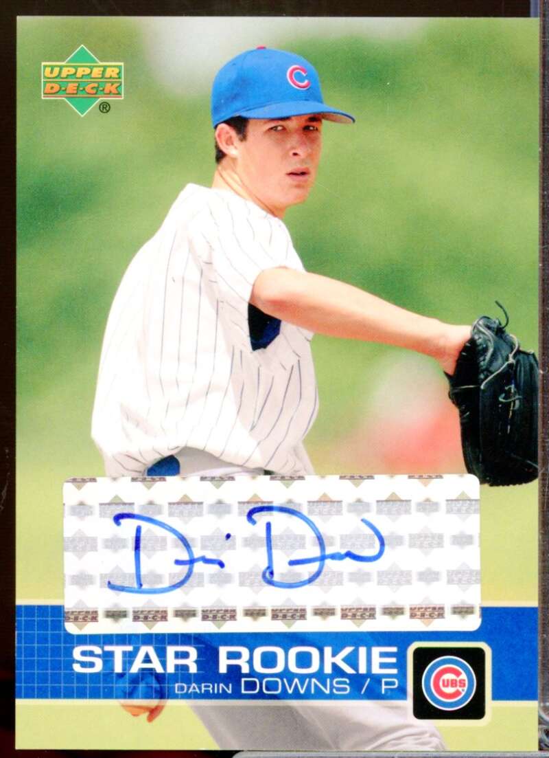 Darin Downs Card 2003 Upper Deck Prospect Premieres Star Rookie Autographs #P26  Image 1