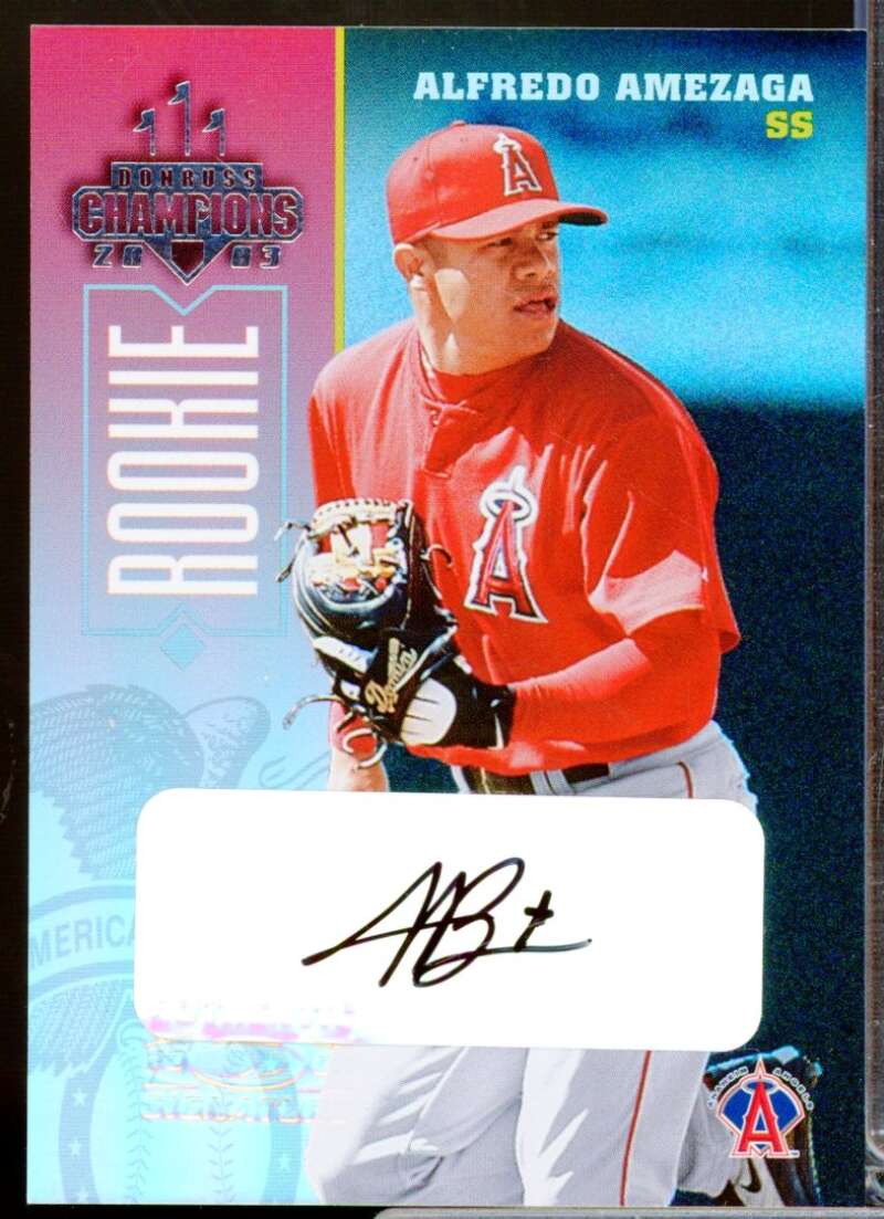 Alfredo Amezaga /325 Card 2003 Donruss Champions Rookie Autographs #2  Image 1