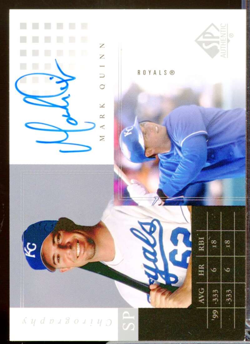Mark Quinn Card 2000 SP Authentic Chirography Autograph #MQ  Image 1