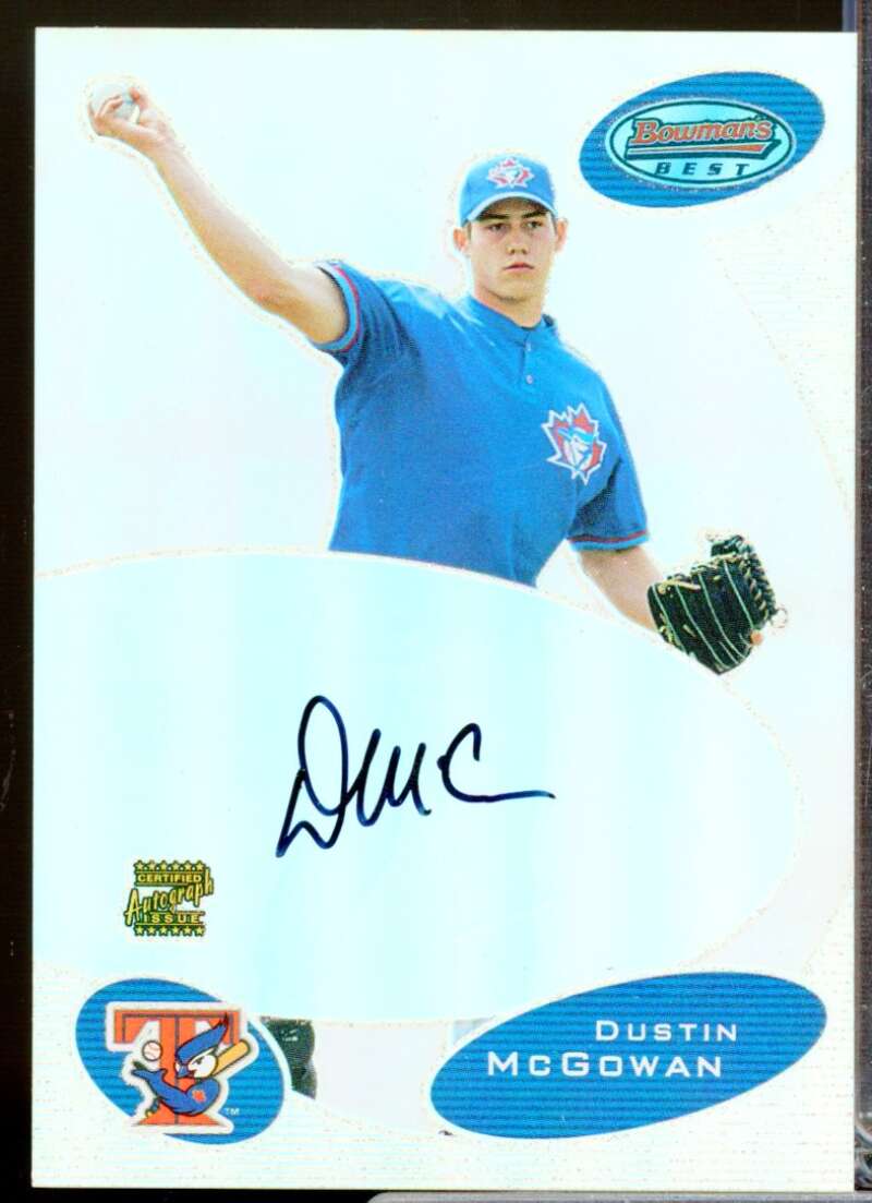 Dustan McGowan RC Card 2003 Bowman's Best First Year Rookie Autograph #DMM  Image 1