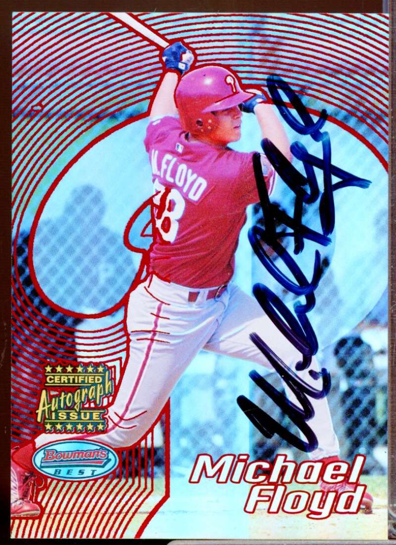 Michael Floyd Card 2002 Bowman's Best Autograph Red #127  Image 1