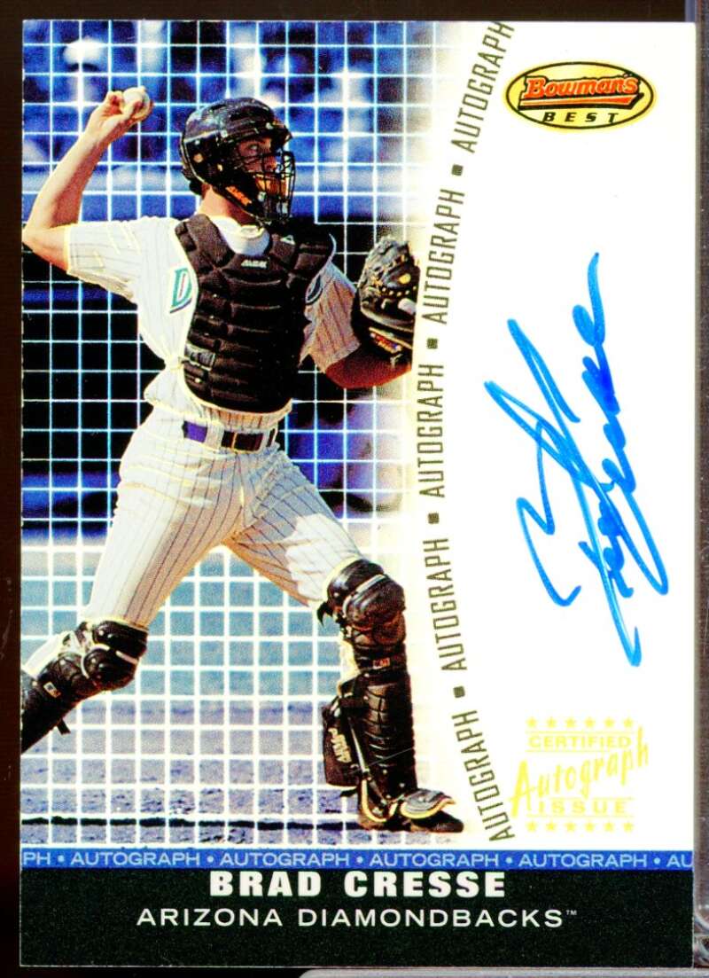 Brad Cresse Card 2001 Bowman's Best Autographs #BBABC  Image 1