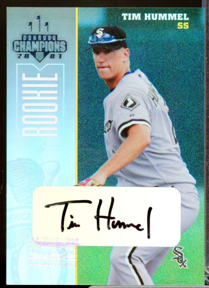 Tim Hummel /400 Card 2003 Donruss Champions Rookie Autographs #64  Image 1