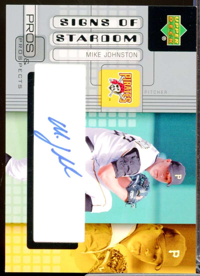 Mike Johnston 2005 Upper Deck Pros and Prospects Signs of Stardom Autograph #MJ  Image 1