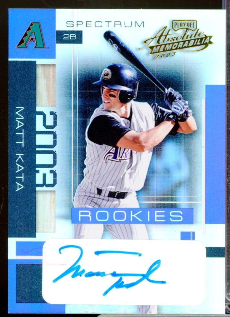 Matt Kata 2003 Absolute Memorabilia Spectrum Signatures Rookie Autograph #155  Image 1