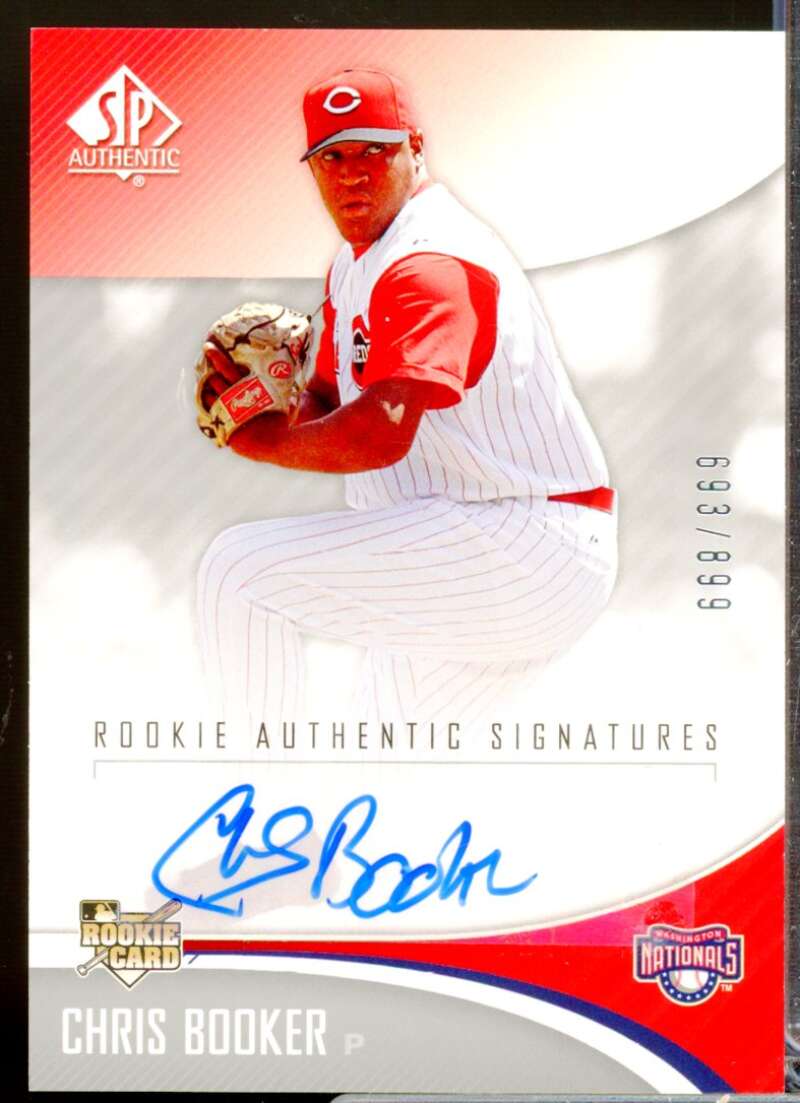 Chris Booker /899 Card 2006 SP Authentic Rookie Autograph #210  Image 1