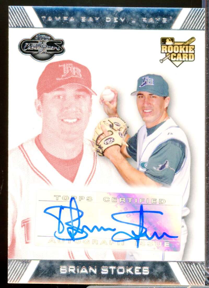 Brian Stokes Card 2007 Topps Co-Signers Rookie Autograph Red #112  Image 1