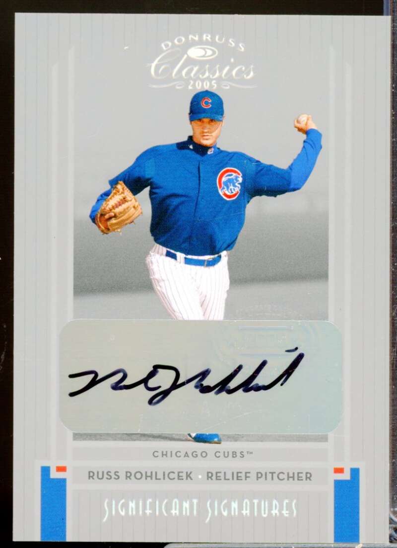 Russ Rohlicek /100 2005 Donruss Classics Significant Signature Auto Silver #208  Image 1