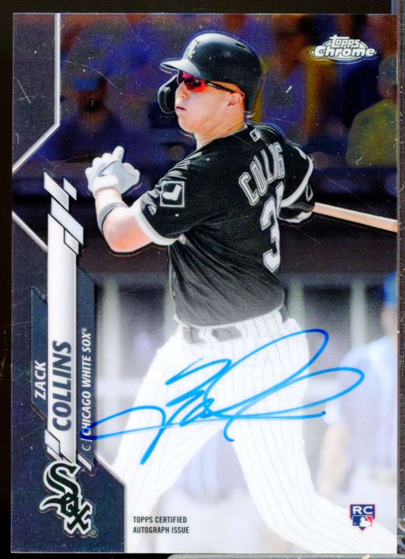 Zack Collins Card 2020 Topps Chrome Rookie Autographs #RAZC  Image 1