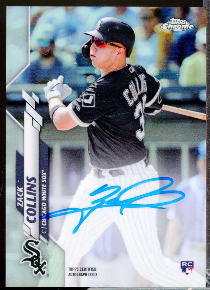 Zack Collins Card 2020 Topps Chrome Rookie Autographs Refractors #RAZC  Image 1