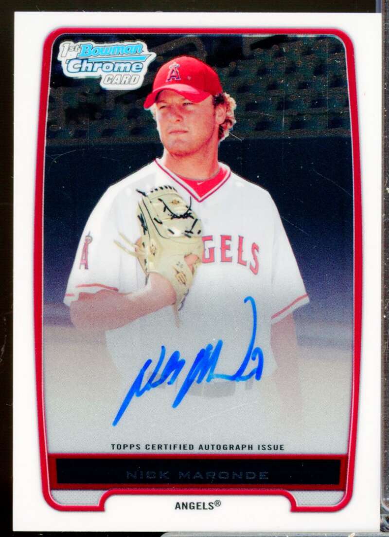 Nick Maronde Card 2012 Bowman Chrome Prospect Autographs #BCP31  Image 1