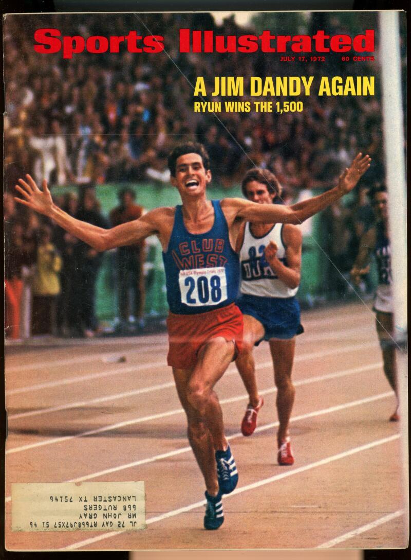 Sports Illustrated Magazine July 17 1972 Jim Ryun  Image 1