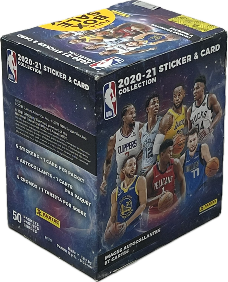 2020-21 Panini Sticker and Card Collection Basketball Box Image 2