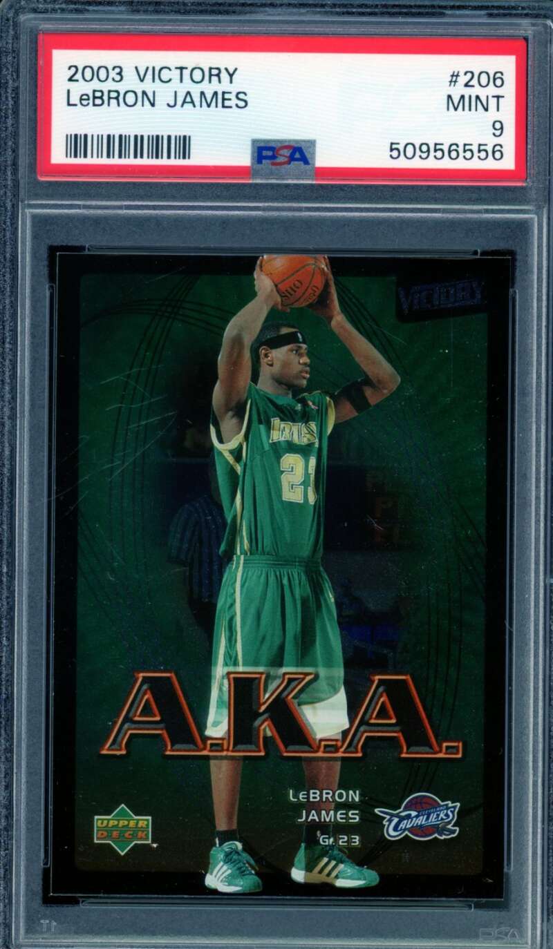 LeBron James Rookie Card 2003-04 Victory #206 PSA 9 Image 1