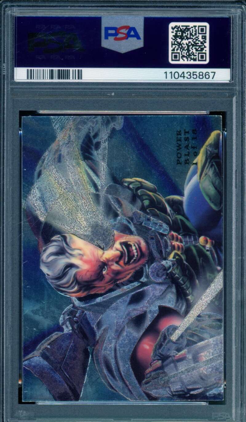 Cable Card 1994 Marvel Universe Flair Power Blast #1 PSA 9 Image 2