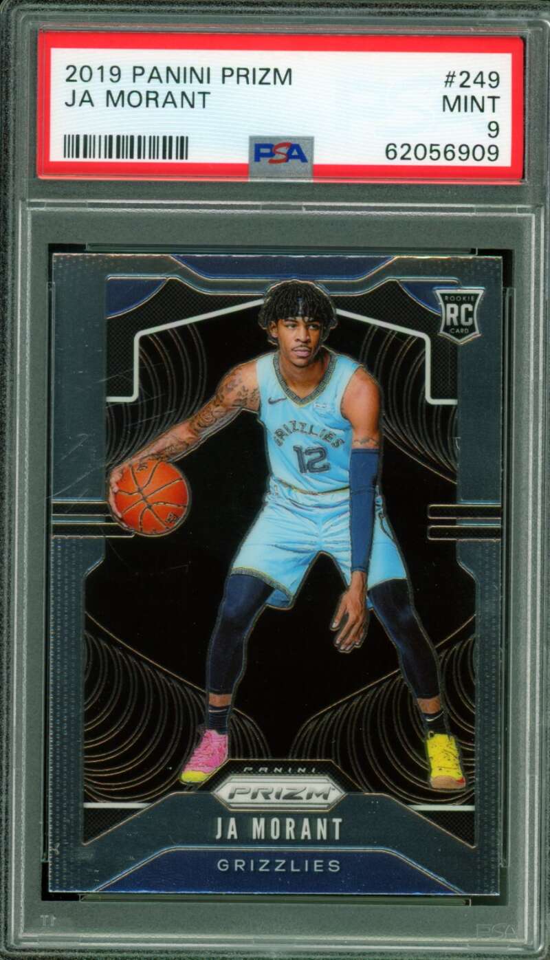 Ja Morant Rookie Card 2019-20 Panini Prizm #249 PSA 9 Image 1