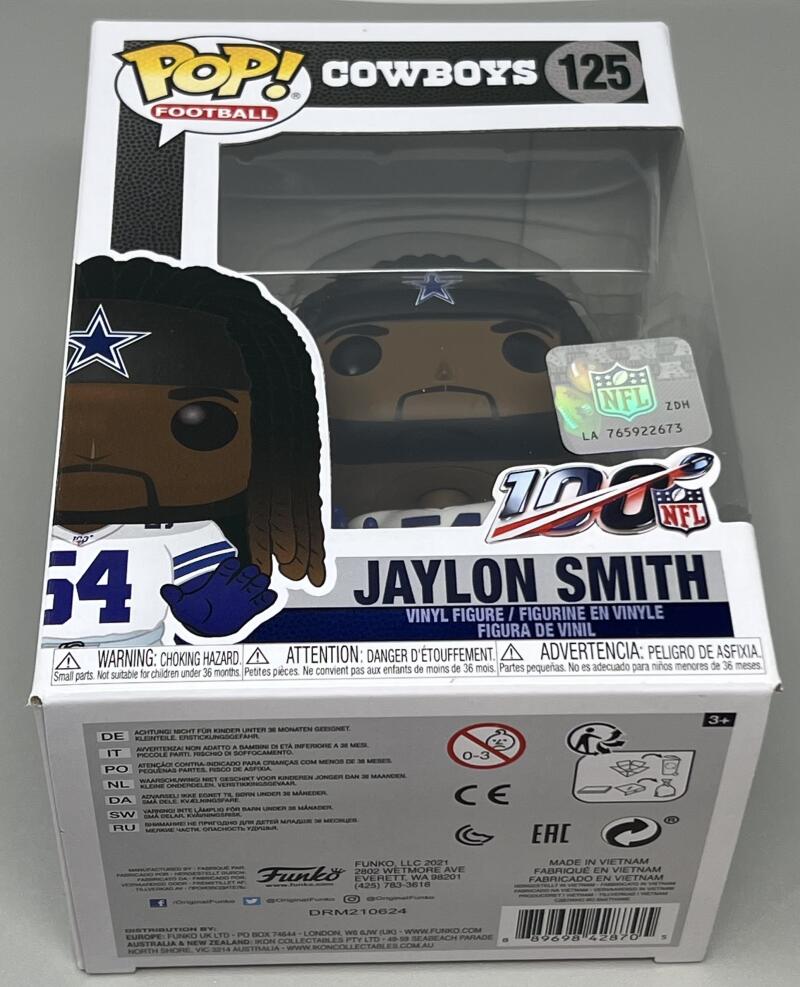 Jaylon Smith Dallas Cowboys Funko Pop #125 Image 2