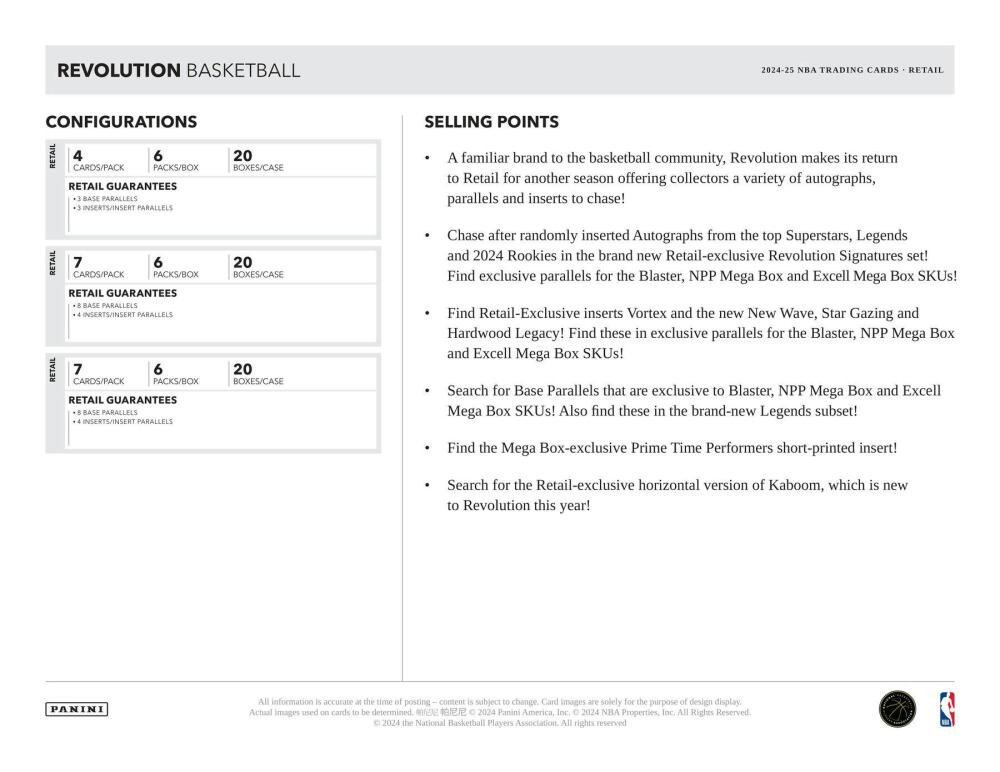 2024-25 Panini Revolution Basketball 6-Pack Blaster Box Image 6