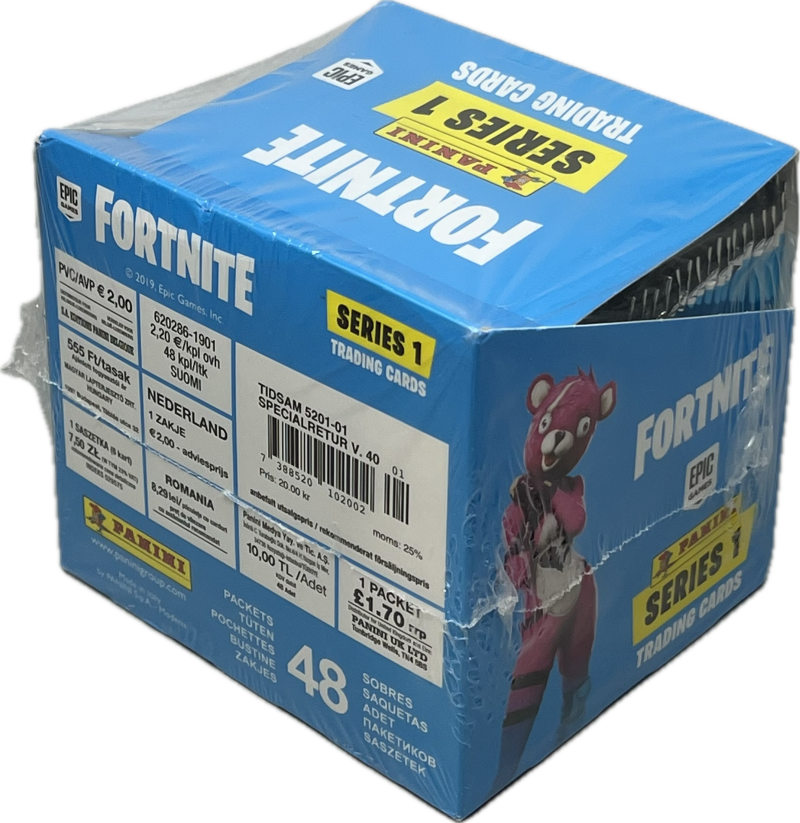 2019 Fortnite Series 1 Trading Cards Hobby 48 Count Box  Blue Europe Edc Image 2