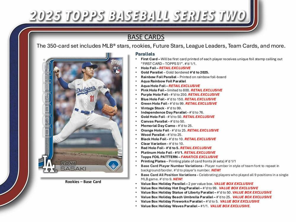 2025 Topps Series 2 Baseball 7-Pack Blaster Box Image 4