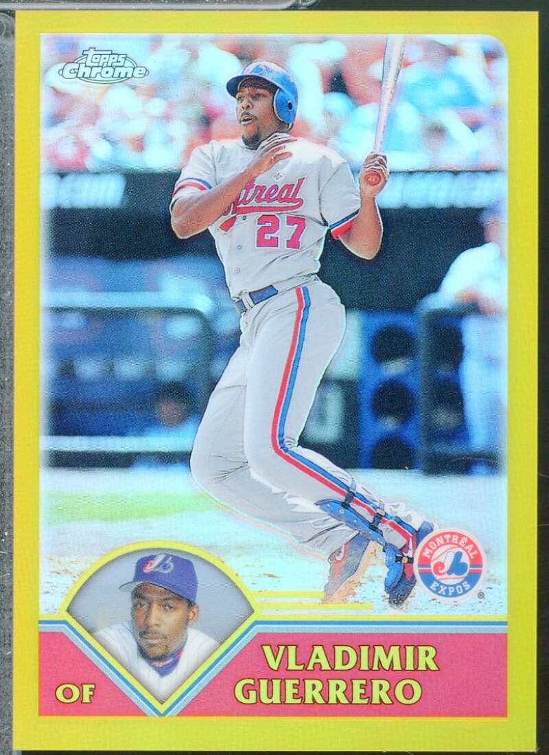 Vladimir Guerrero Card 2003 Topps Chrome Gold Refractors /449 #73  Image 1
