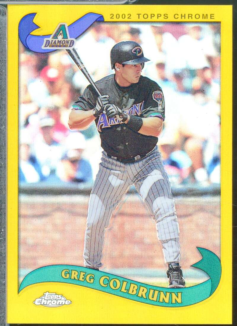 Greg Colbrunn Card 2002 Topps Chrome Gold Refractors #576  Image 1