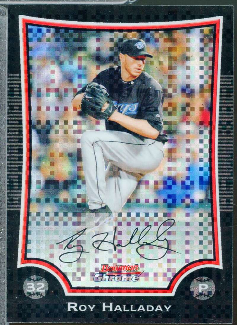 Roy Halladay Card 2009 Bowman Chrome X-Fractors /250 #116  Image 1
