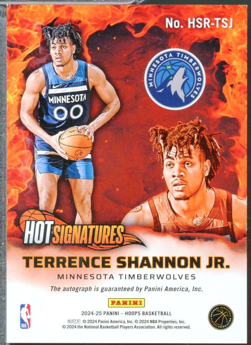 Terrence Shannon Jr. Rookie Card 2024-25 Hoops Hot Signatures Autograph #21  Image 2