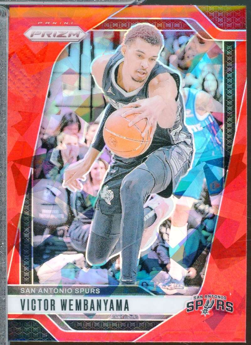Victor Wembanyama Card 2024-25 Panini Prizm Prizms Red Ice #172  Image 1