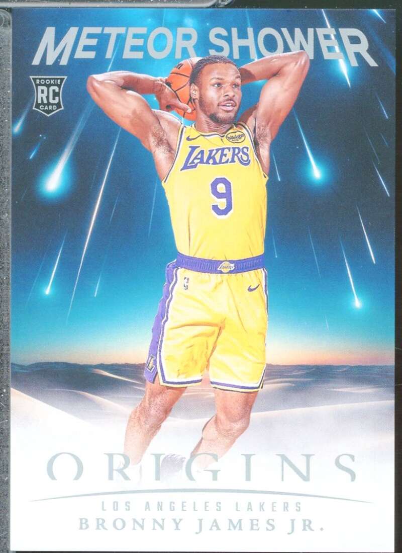 Bronny James Jr. Rookie Card 2024-25 Panini Origins Meteor Shower #24  Image 1