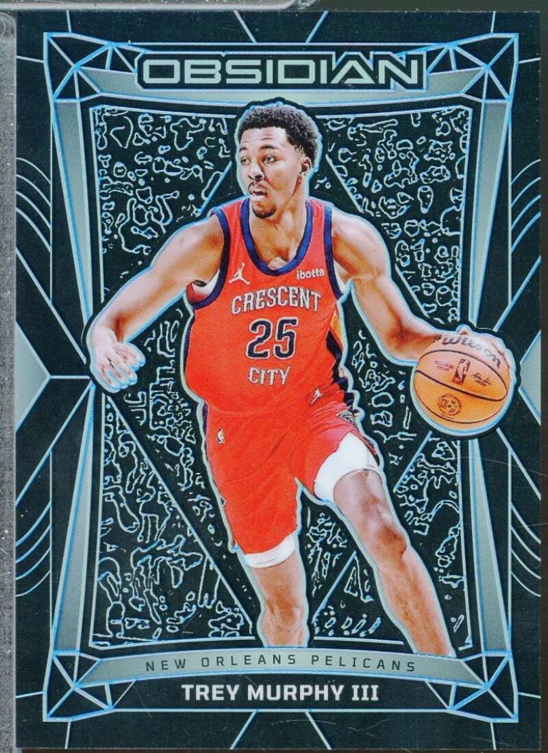 Trey Murphy III Card 2023-24 Panini Obsidian Electric Etch Blue /30 #189  Image 1