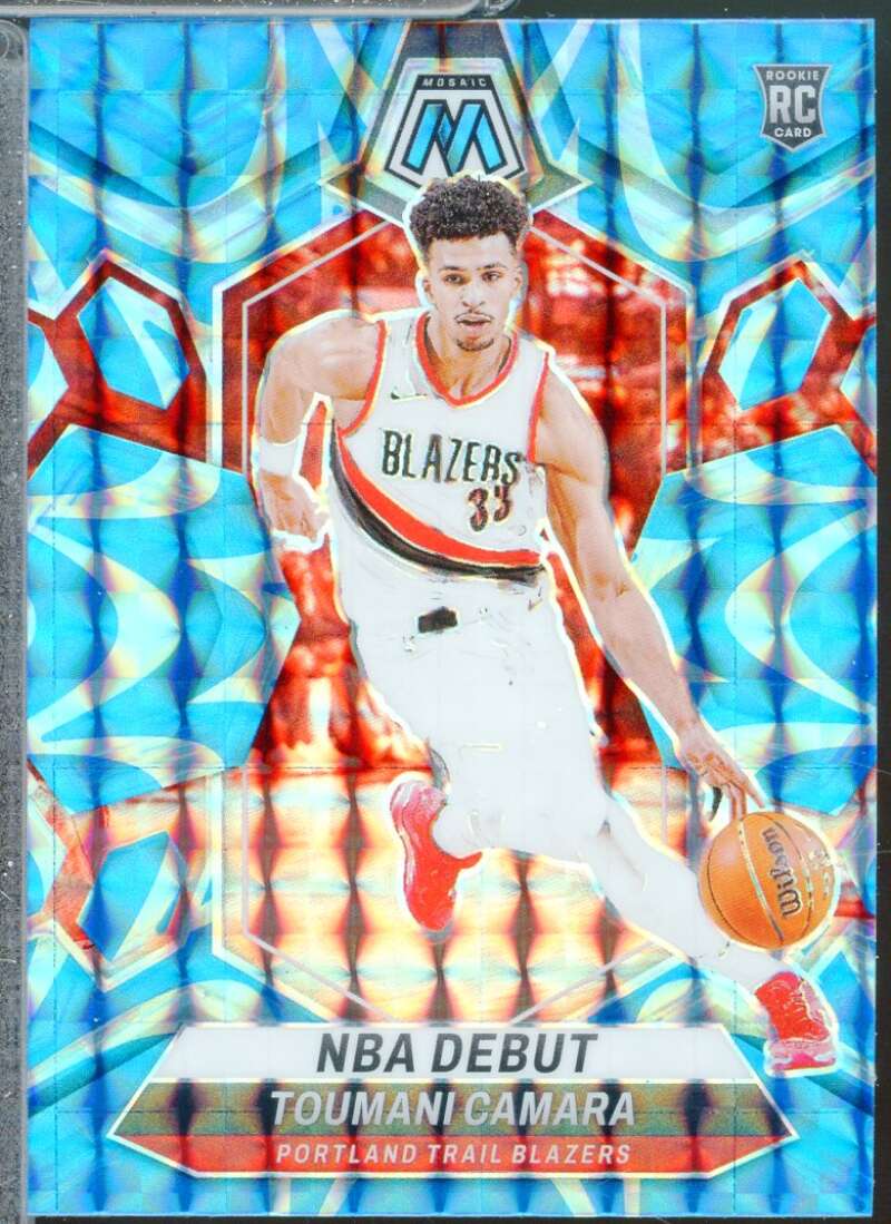 Toumani Camara Rookie 2023-24 Panini Mosaic Debut Mosaic Reactive Blue #270  Image 1