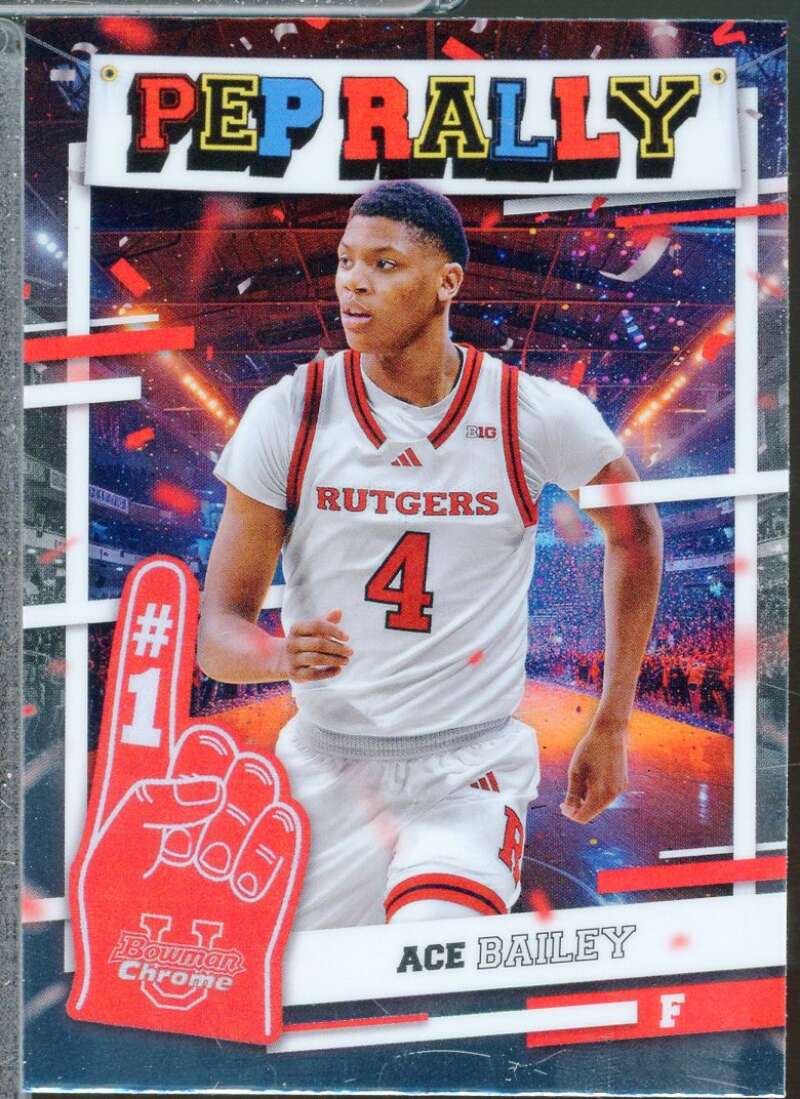 Ace Bailey Rookie Card 2024-25 Bowman Chrome University Pep Rally #PR1  Image 1