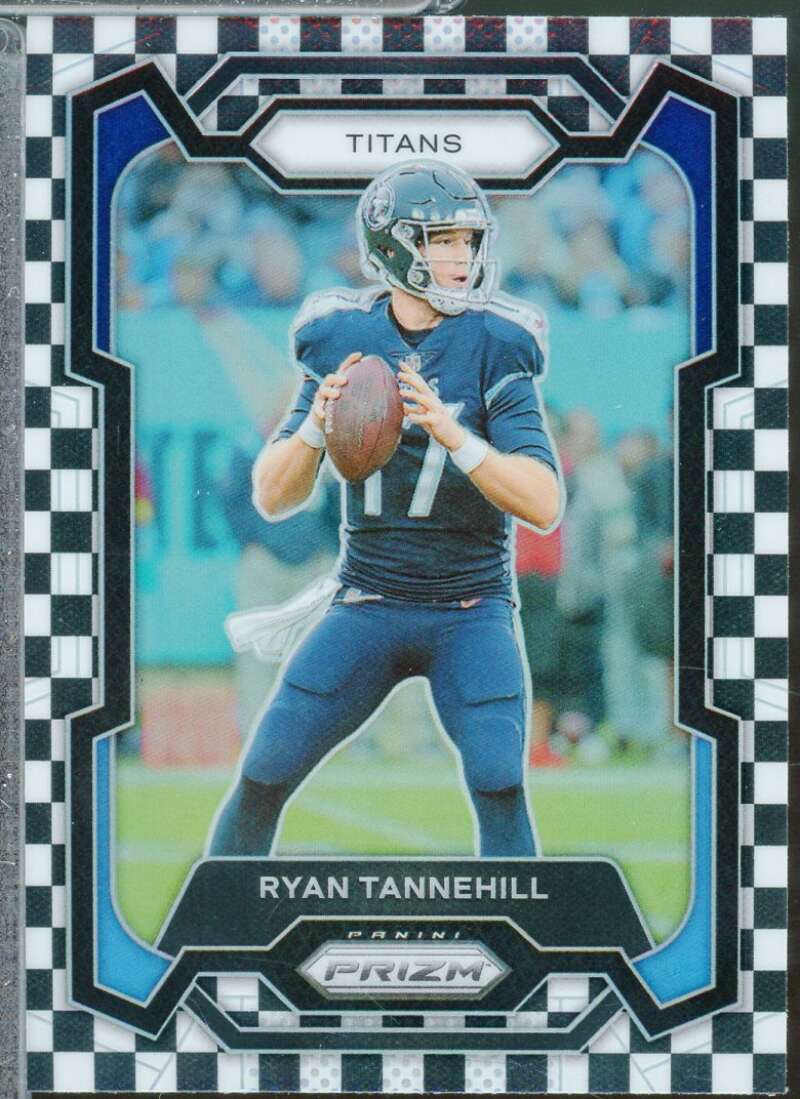 Ryan Tannehill Card 2023 Panini Prizm Prizms Black and White Checker #290  Image 1