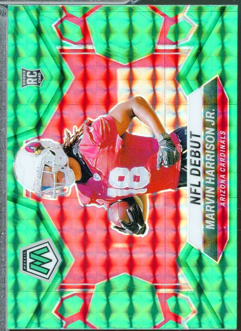 Marvin Harrison Jr. Rookie Card 2024 Panini Mosaic Debut Mosaic Green #283  Image 1