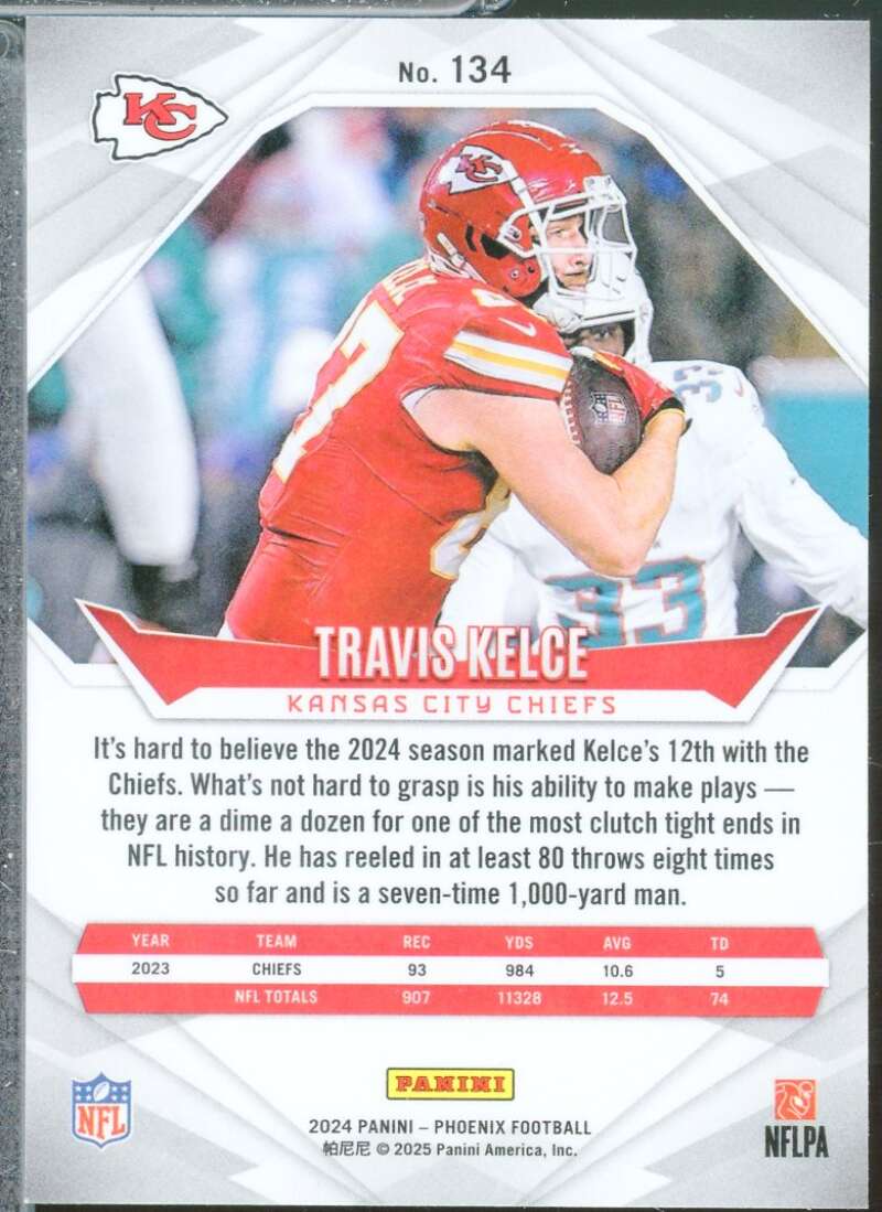 Travis Kelce Card 2024 Panini Phoenix Pandora #134  Image 2